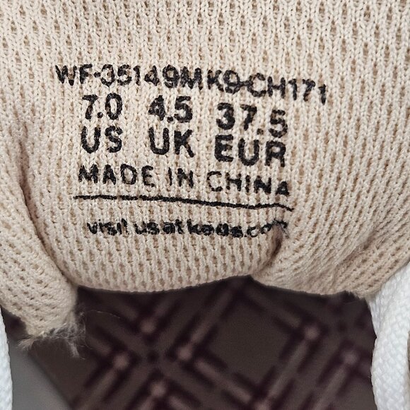 Keds Womens Casual Sneakers Size 7.5 Beige Canvas Arch Support Comfort Shoes - Picture 7 of 9